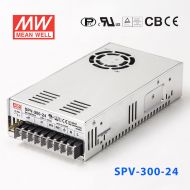 SPV-300-24 300W 24V12.5A 单路输出电压可调PFC明纬开关电源