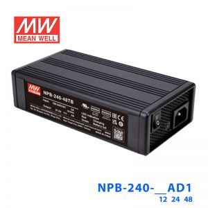 明纬NPB-240-48TB 2/3段式48V4A输出铅酸/锂电池充电器240W