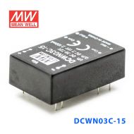 DCWN03C-15 3W 36~72V 转 ±15V 0.1A 非稳压双路输出DC-DC模块电源