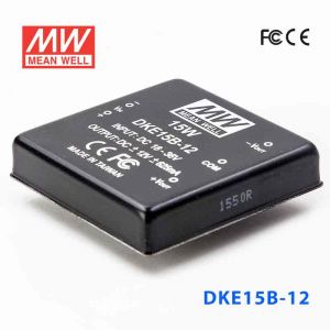 DKE15B-12  15W  18~36V  输入 ±12V  双路输出明纬DC-DC转换模块电源
