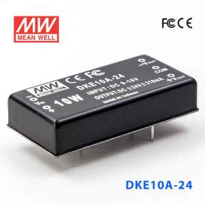 DKE10A-24  10W  9~18V  输入  ±24V  双路输出明纬DC-DC转换模块电源