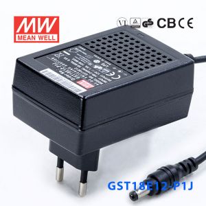 GST18E12-P1J 18W 12V1.5A高效能低空载损耗绿色节能欧规适配器