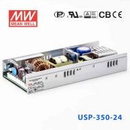 USP-350-24 350W 24V14.6A 单路输出U形支架带PFC功能明纬开关电源
