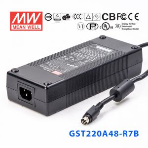 GST220A48-R7B 220W 48V4.6A高效能低空载损耗绿色节能桌上型适配器