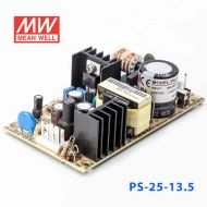 PS-25-13.5  25W  13.5V 1.9A  单路输出无外壳PCB板明纬开关电源