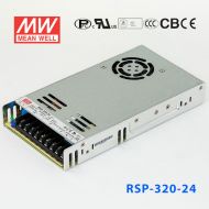 RSP-320-24 320W 24V13.4A 单路输出带功率因素校正超薄型明纬开关电源