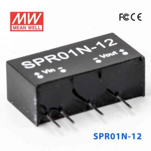 SPR01N-12  1W  24V-12V  稳压单路输出明纬DC-DC转换模块电源