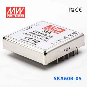 SKA60B-05  60W  18~36V  输入 5V 12A 明纬单路稳压输出DC-DC转换电源