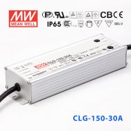 CLG-150-30A  150W  30V 5A 恒压+恒流PFC高效铝壳IP65防水LED电源(恒压恒流值可内部电位器调整) 