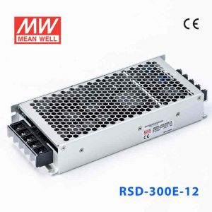RSD-300E-12  300W  21.6-50.4V 输入 12V 25A  铁路用外壳型单路输出DC-DC转换明纬开关电源