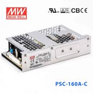 PSC-160A-C 160W 13.8V7.6A 单路输出PFC带浮充电直流UPS裸板加外壳明纬安防电源