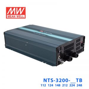NTS-3200-224TB明纬24V160A输出纯正弦波DC-AC逆变器