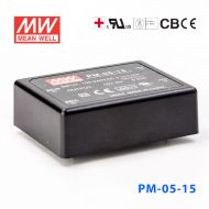 PM-05-15  5W  15V 0.33A  微漏电塑封Class2单路输出板上型医用明纬开关电源