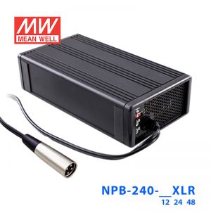 明纬NPB-240-12XLR 2/3段式12V13.5A输出铅酸/锂电池充电器240W