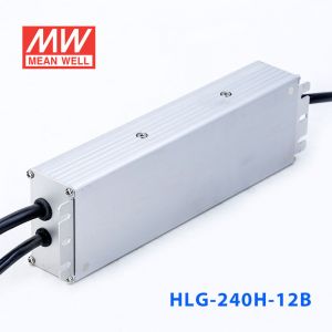HLG-240H-12B  192W  12V 16A 强耐环境恒压+恒流PFC高效铝壳IP67防水LED电源(控制线三合一调光) 