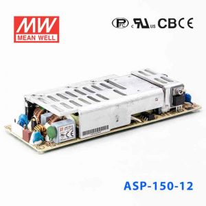 ASP-150-12  150W  12V 11A  单路输出带PFC功能无外壳PCB板明纬开关电源