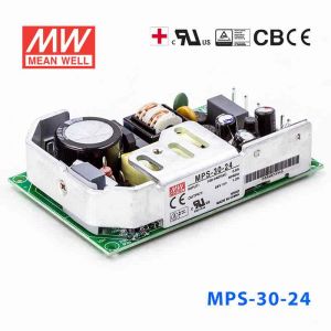 MPS-30-24 30W 24V1.2A 单路输出微漏电医用无外壳明纬开关电源