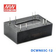 DCWN03C-12 3W 36~72V 转 ±12V 125mA 非稳压双路输出DC-DC模块电源
