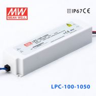 LPC-100-1050 100W 1050mA恒流输出明纬牌IP67防水塑壳LED电源