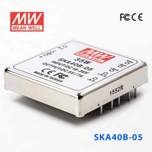 SKA40B-05  40W  18~36V  输入 5V 7A 稳压单路输出明纬DC-DC转换模块电源