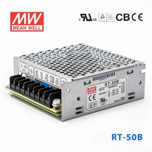 RT-50B台湾明纬5V正负12V三路开关电源50W 5V4A+12V2A-12V0.5A