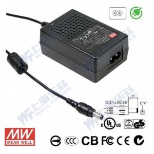 GS25B07-P1J 25W 7.5V3A 输出绿色能源明纬电源适配器(双线插口)