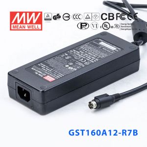 GST160A12-R7B 138W 12V11.5A高效能低空载损耗绿色节能桌上型适配器