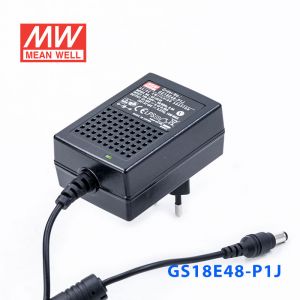 GS18E48-P1J 18W 48V0.375A 输出绿色能源明纬墙插电源适配器(欧式插头)