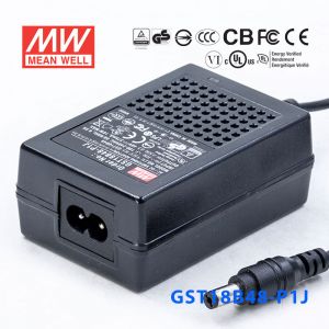 GST18B48-P1J  18W 48V0.375A高效能低空载损耗绿色节能桌上型适配器