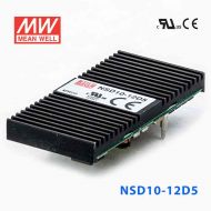 NSD10-12D5  10W  9.8~36V 输入 ±5V  稳压双路输出板上型明纬DC-DC变换电源