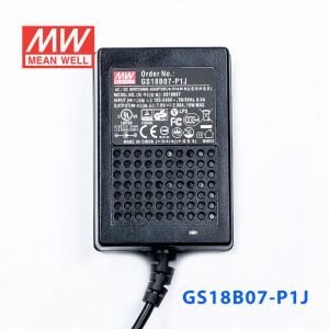 GS18B07-P1J 18W 7.5V2A 输出绿色能源明纬电源适配器(双线插口)