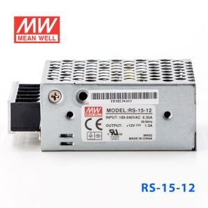 RS-15-12 15W 12V1.3A 单路输出明纬开关电源(G3系列-高性能内置有外壳)