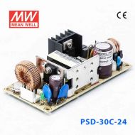 PSD-30C-24  30W  36~72V 输入  24V 1.25A  单路输出PCB板明纬DC-DC变换电源