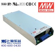 RCP-1000-24  1000W  24V 输出带PFC功能明纬1U机架电源模组