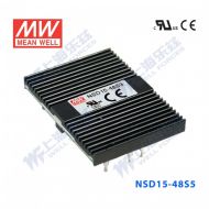 NSD15-48S5  5W 18~72V  输入 5V 稳压输出板上安装型明纬DC-DC变换电源