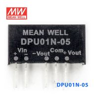 DPU01N-05 1W 24V 转 ±5V  非稳压双路输出明纬DC-DC转换模块电源