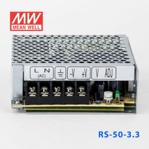 RS-50-3.3 50W 3.3V10A 单路输出明纬开关电源(G3系列-高性能内置有外壳) 