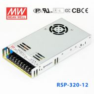 RSP-320-12 320W 12V26.7A 单路输出带功率因素校正超薄型明纬开关电源