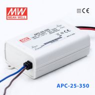 APC-25-350 25W 25-70V    350mA明纬牌恒流输出防水塑壳LED照明电源  