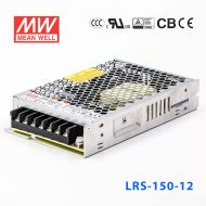 LRS-150-12 150W 12V12.5A输出（输入电压开关选择型)明纬超薄高性能开关电源