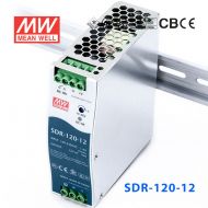 SDR-120-12 120W 12V10A 高效率高功率因素单路输出DIN导轨安装明纬开关电源
