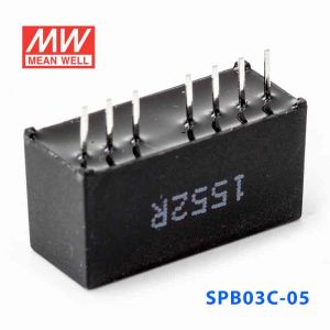 SPB03C-05  3W  36~72V  输入 5V  稳压单路输出明纬DC-DC转换模块电源