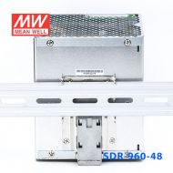 SDR-960-48 960W 48V20A高效率高功率因素单路输出DIN导轨安装明纬开关电源