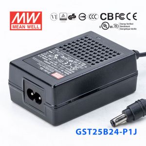 GST25B24-P1J 25W 24V1.04A高效能低空载损耗绿色节能桌上型适配器