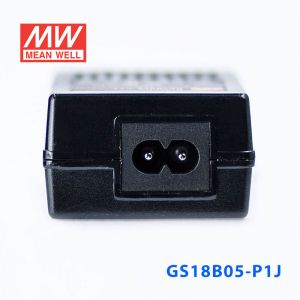 GS18B05-P1J 18W 5V3A 输出绿色能源明纬电源适配器(双线插口)