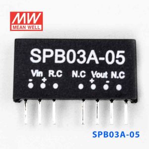 SPB03A-05  3W  9~18V  输入 5V  稳压单路输出明纬DC-DC转换模块电源