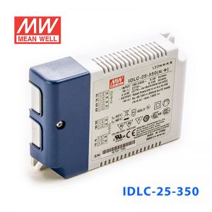 IDLC-25-350 25W 49~70V 350mA  恒流输出无频闪二合一调光明纬LED开关电源