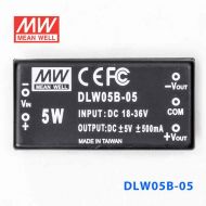 DLW05B-05  5W  18~36V  输入  ±5V  稳压双路输出明纬DC-DC转换模块电源
