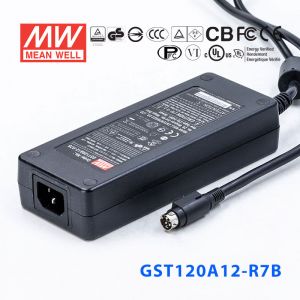 GST120A12-R7B 102W 12V8.5A高效能低空载损耗绿色节能桌上型适配器