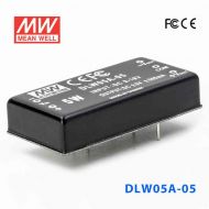 DLW05A-05  5W  9~18V  输入  ±5V  稳压双路输出明纬DC-DC转换模块电源